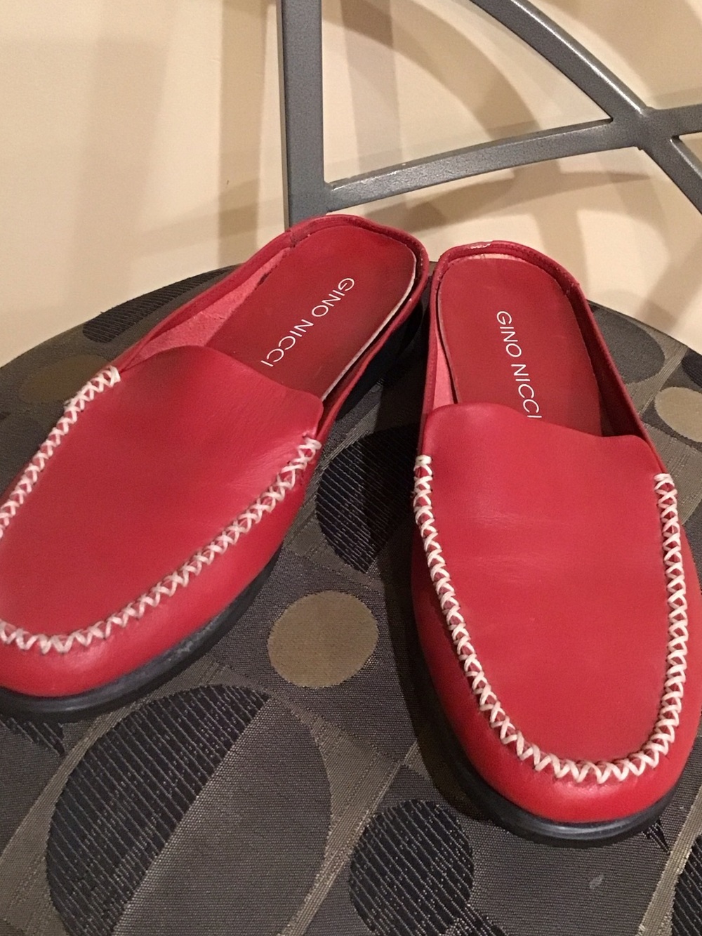 Gino Nicci Red Slip-On Loafers for Women